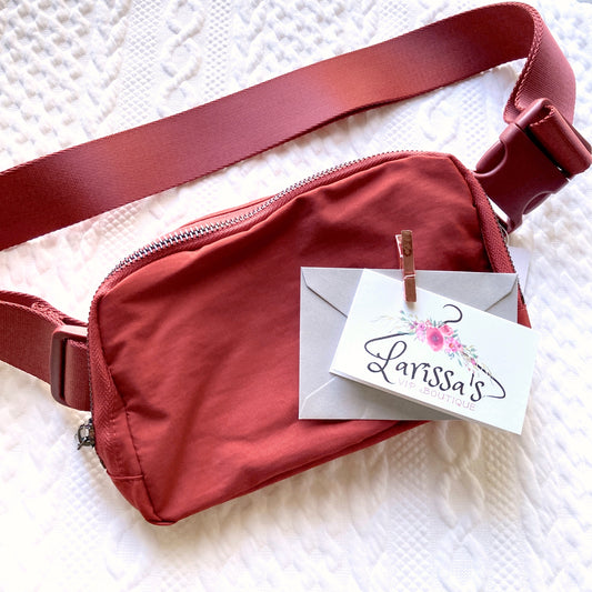 $75 Gift Card w/ FREE Belt Bag in Rust
