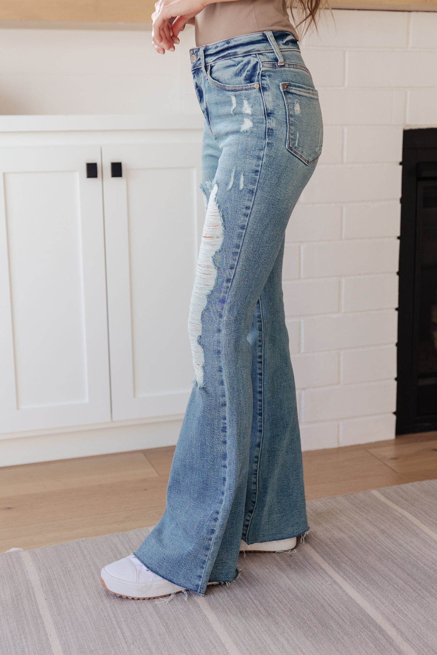 Judy Blue 32.5" Kiana High Rise Heavy Destroy Flare