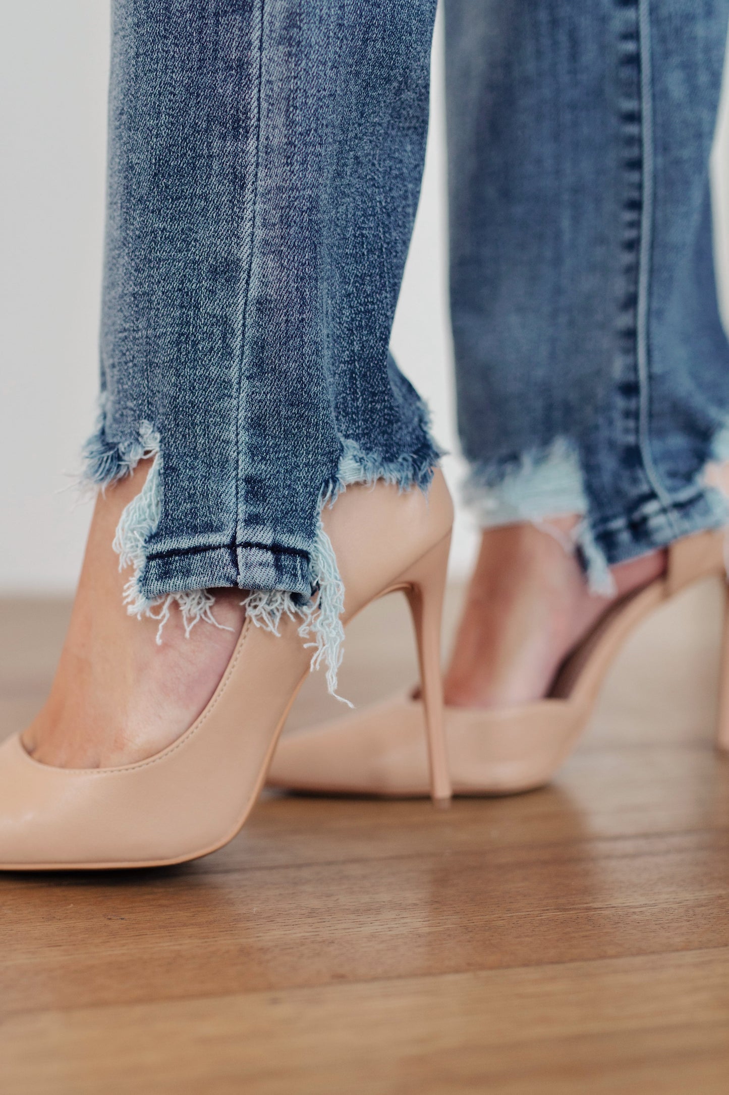 Judy Blue 33" O'Hara Destroyed Straight Jeans