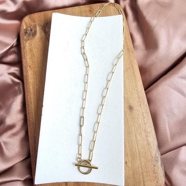 Luxe Gold Paperclip Chain - 18in