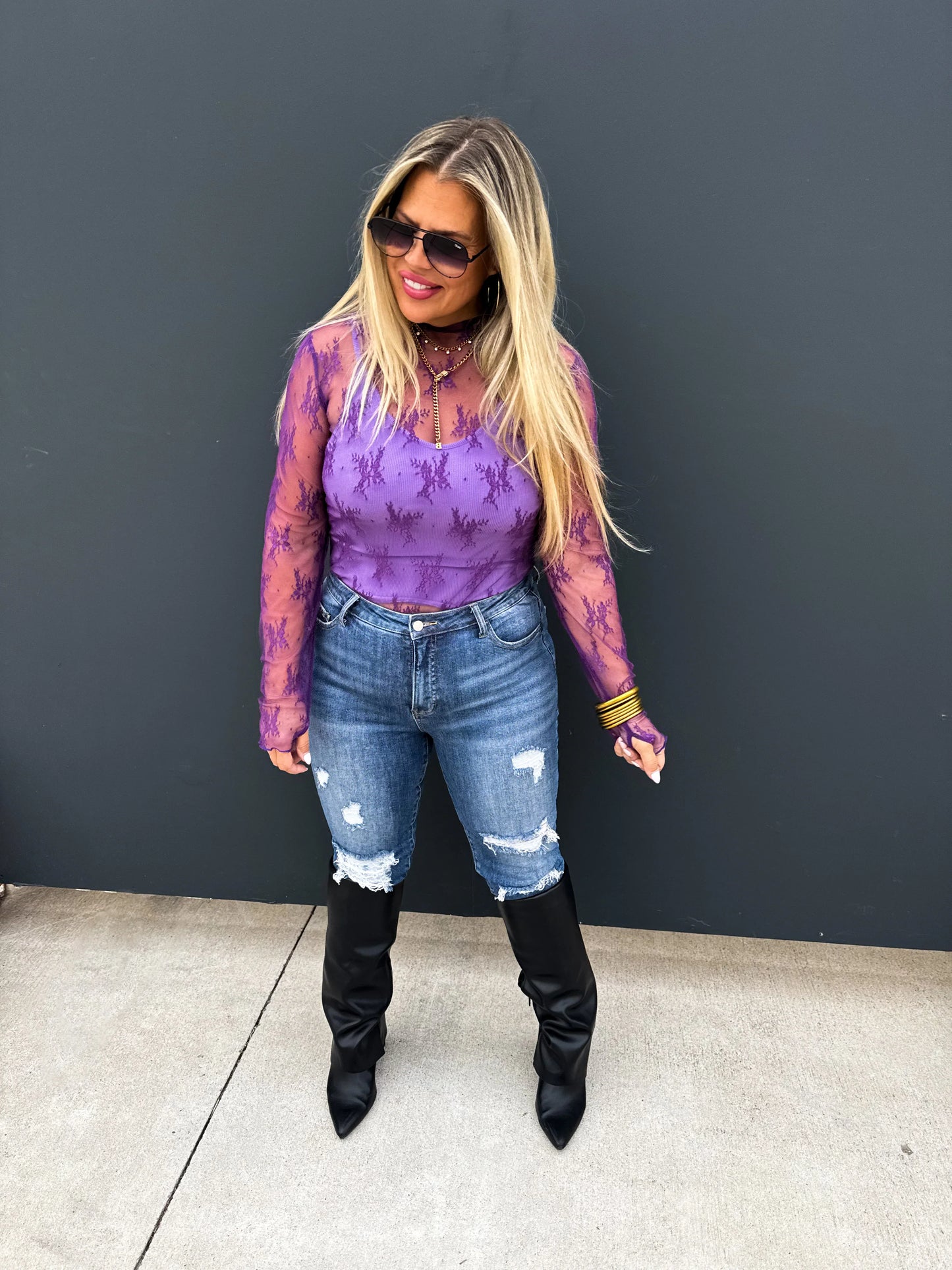 Valentine Roxy Lace Top in Five Colors