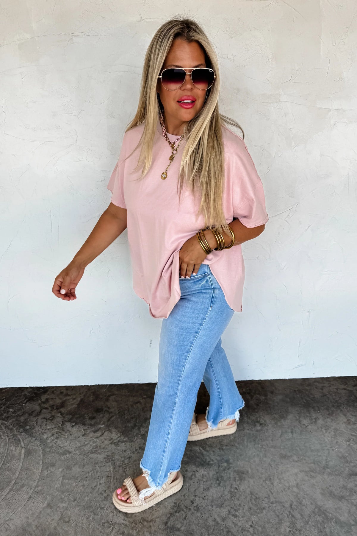 Joey Washed Cotton Boyfriend Tee