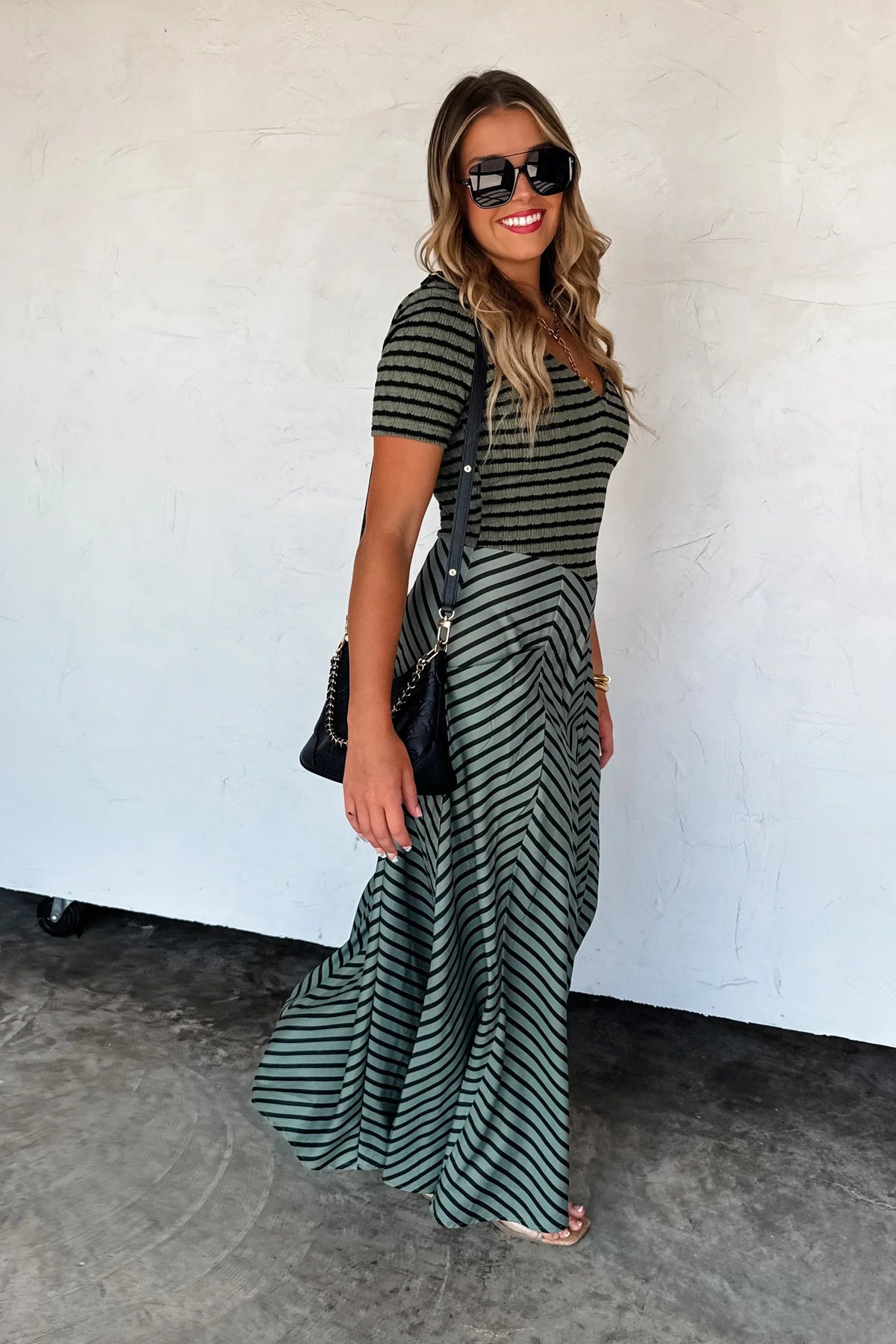 Calista Stripe Dress