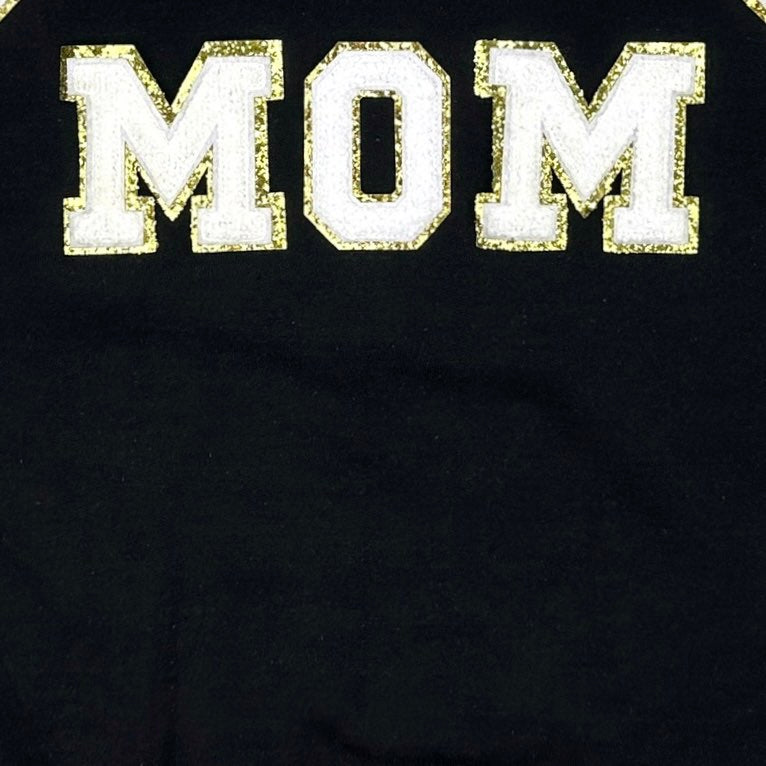 Soccer Mom Chenille Patch Sweatshirt in Purple