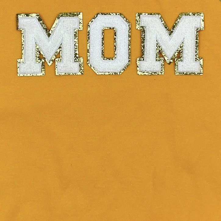 Soccer Mom Chenille Patch Sweatshirt in Purple