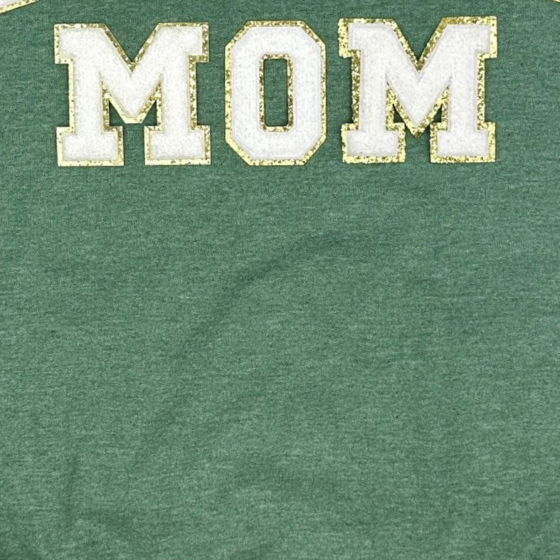 Soccer Mom Chenille Patch Sweatshirt in Purple