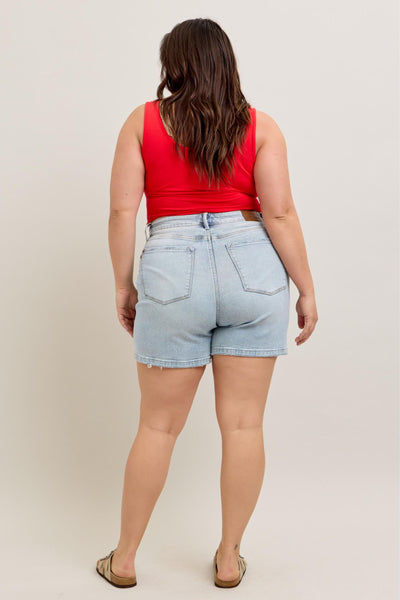 Judy Blue Rigid Magic 4.5" Inseam Denim Shorts