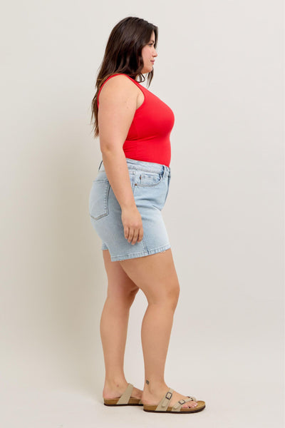 Judy Blue Rigid Magic 4.5" Inseam Denim Shorts