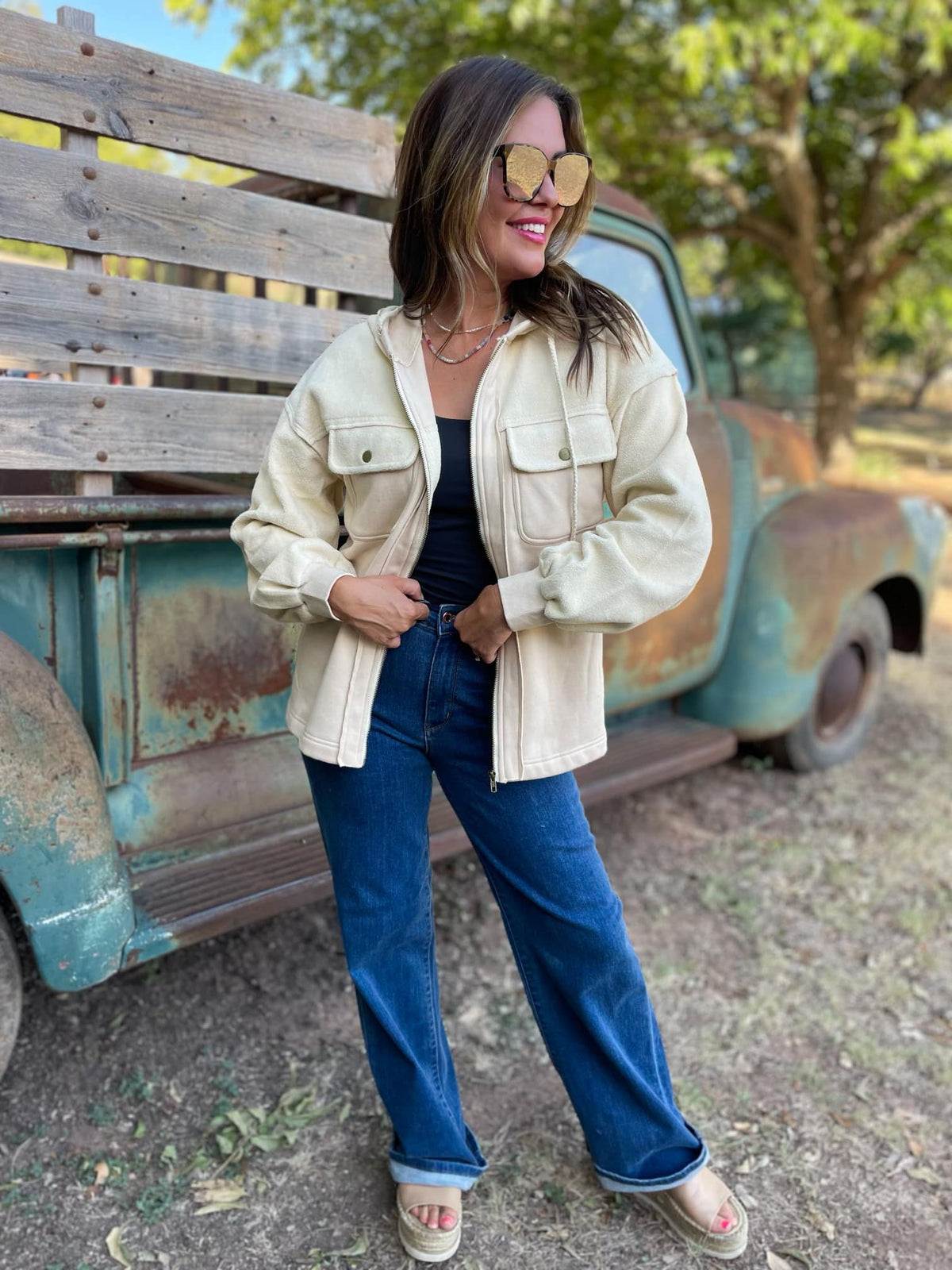 Best Selling Carson Hooded Jacket in Cream