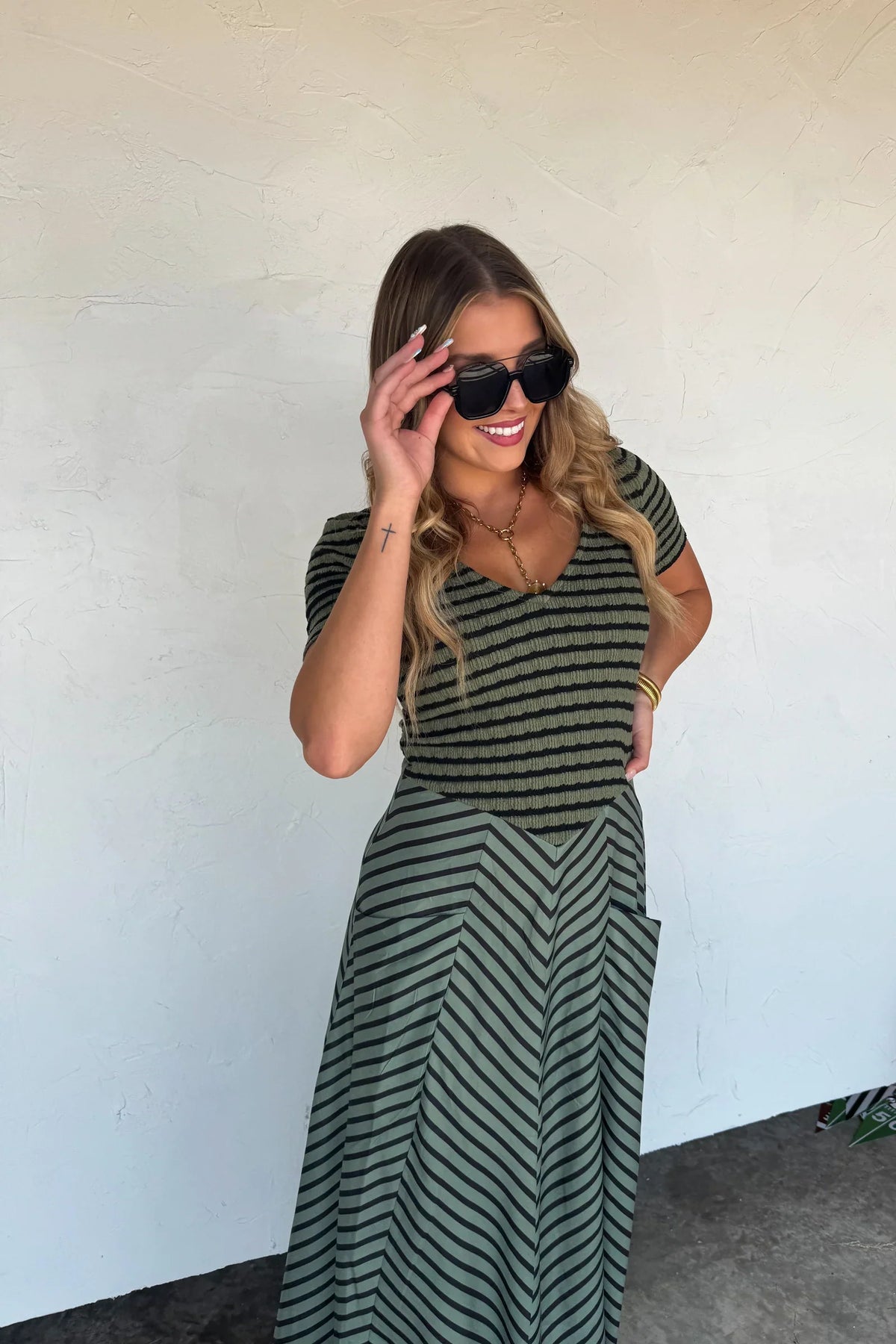Calista Stripe Dress