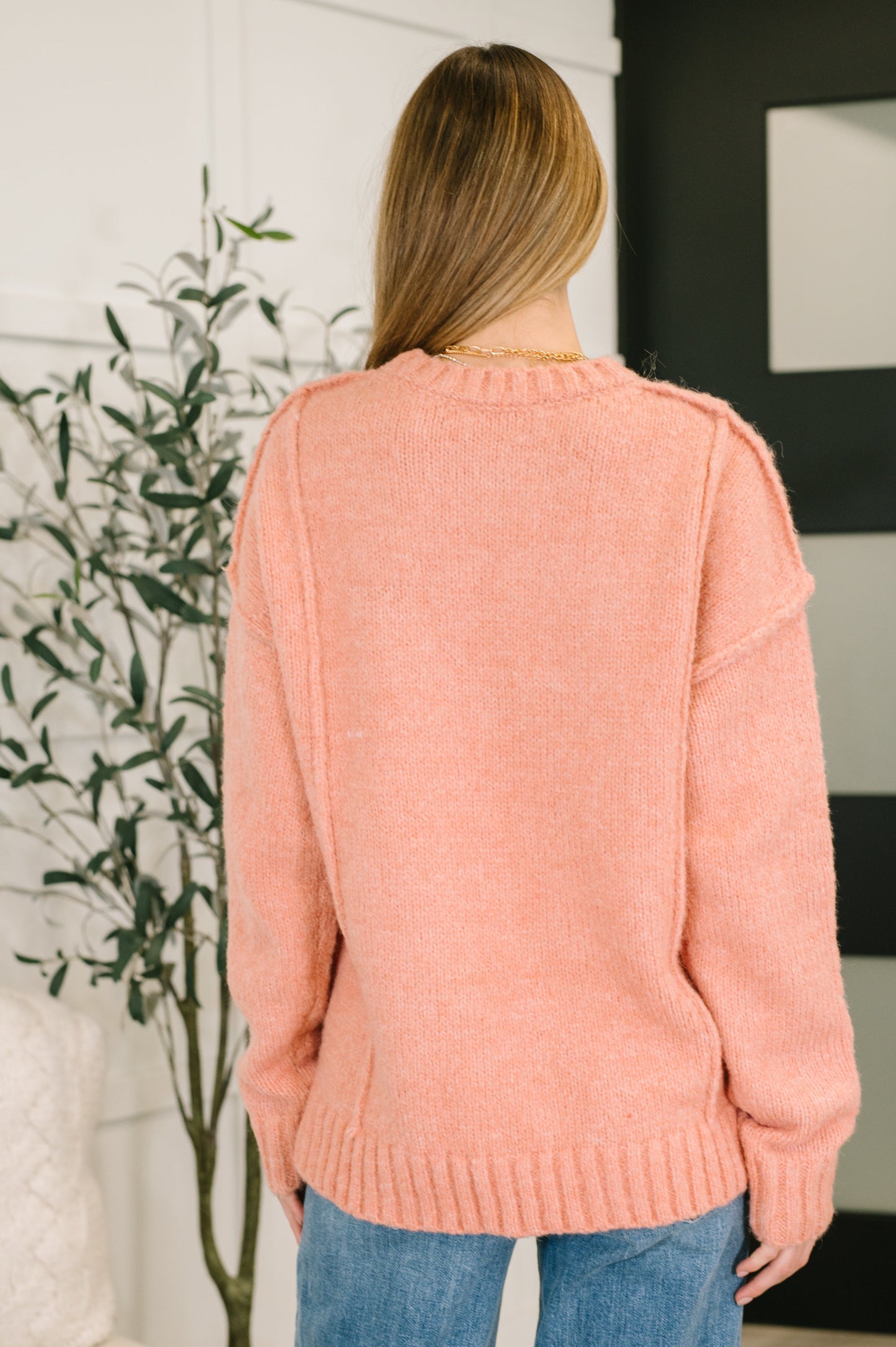 Changed for the Better Exposed Seam Sweater