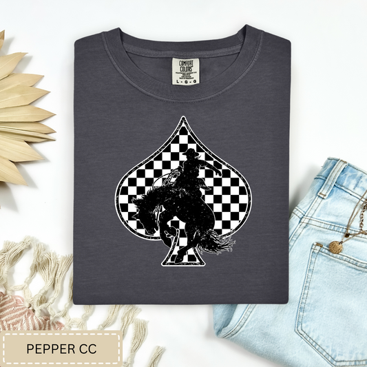 Checkered Spade Tee.