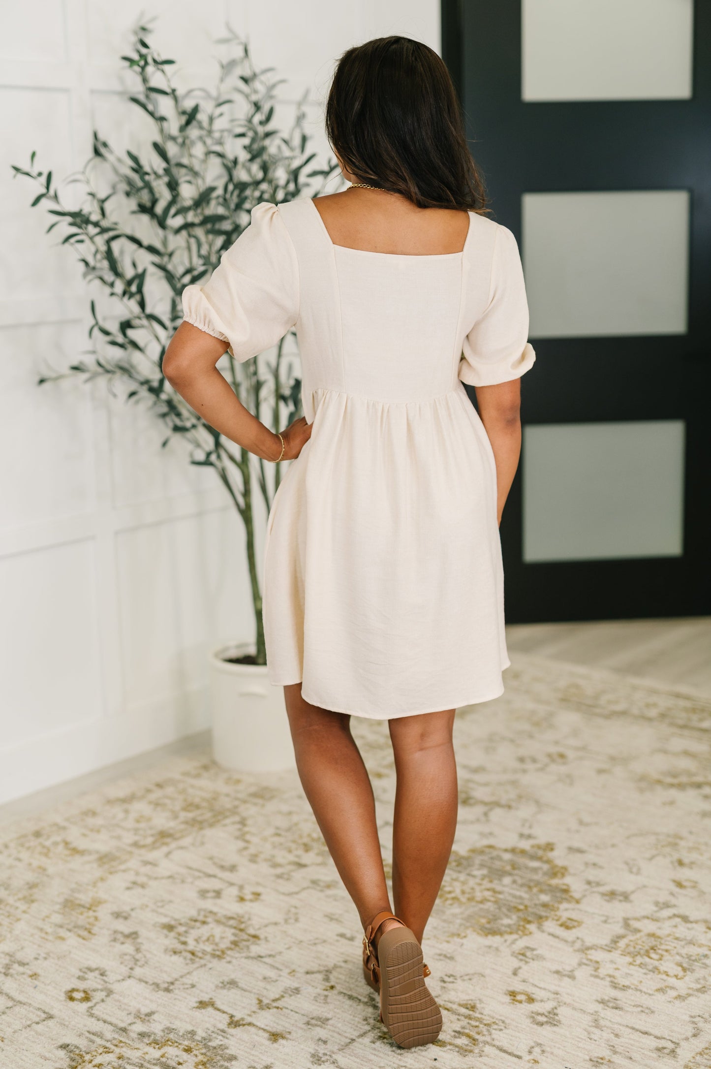 Dream a Little Dream Embroidered Corduroy Dress
