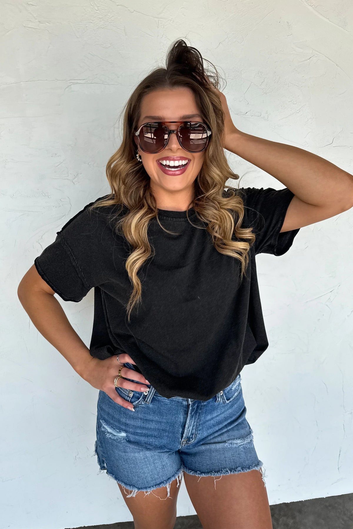 Joey Washed Cotton Boyfriend Tee