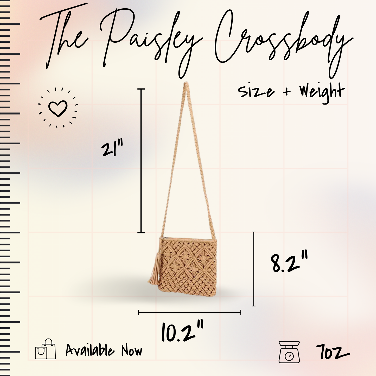 Paisley - Woven Crossbody Purse