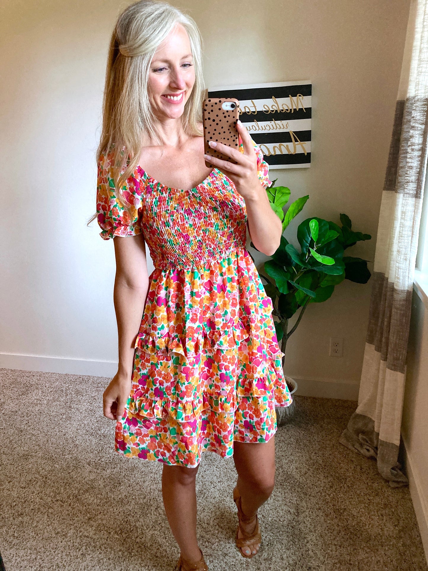 Ruffle Tiered Flounce Dress