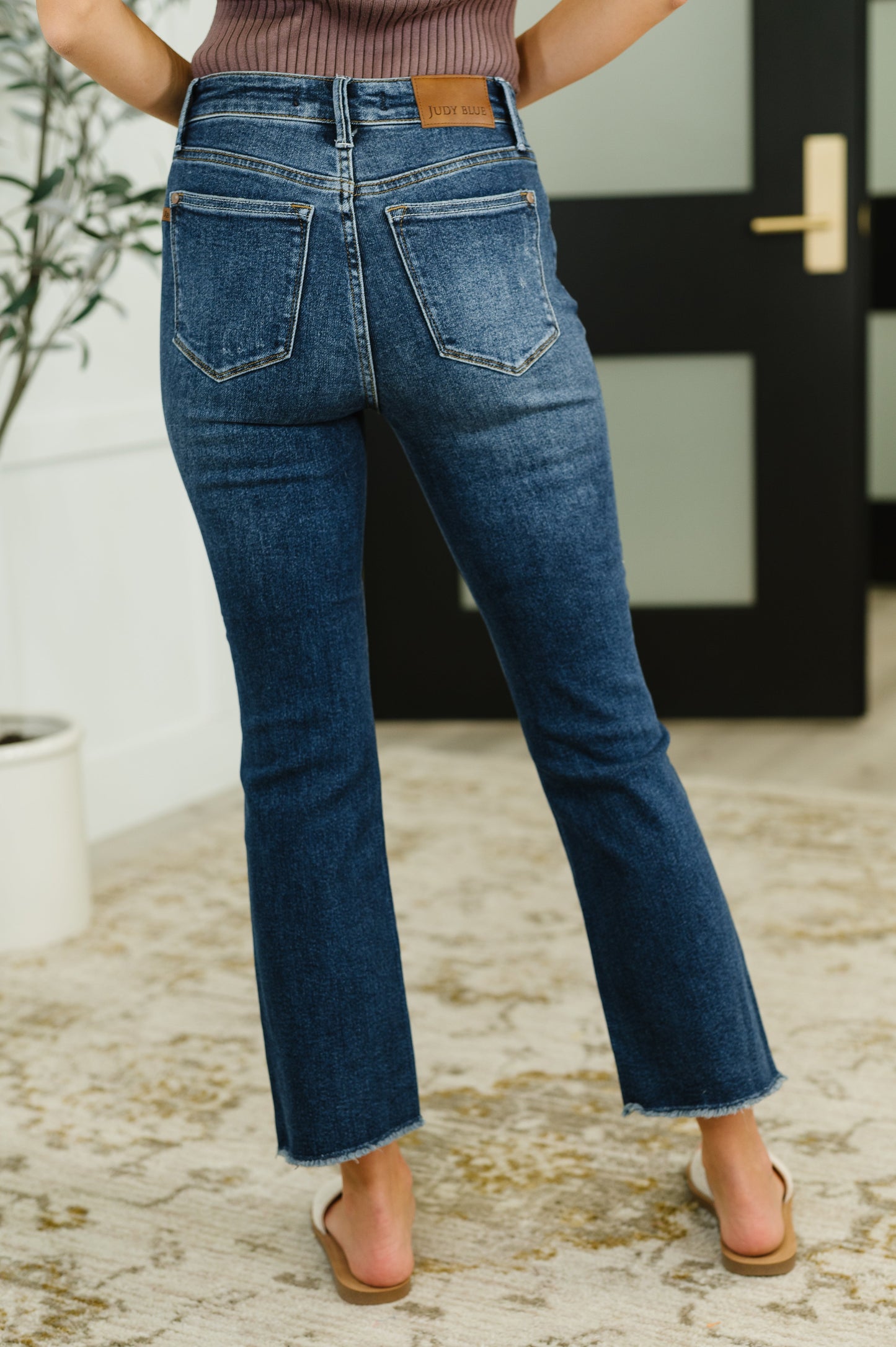 Judy Blue 26" Nova High Waist Dark Wash Kick Flare