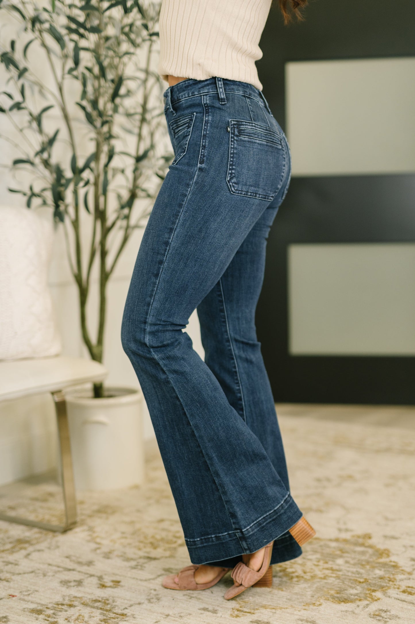 Judy Blue 32.5" Mackenzie High Waist Flare with Vintage Pocket