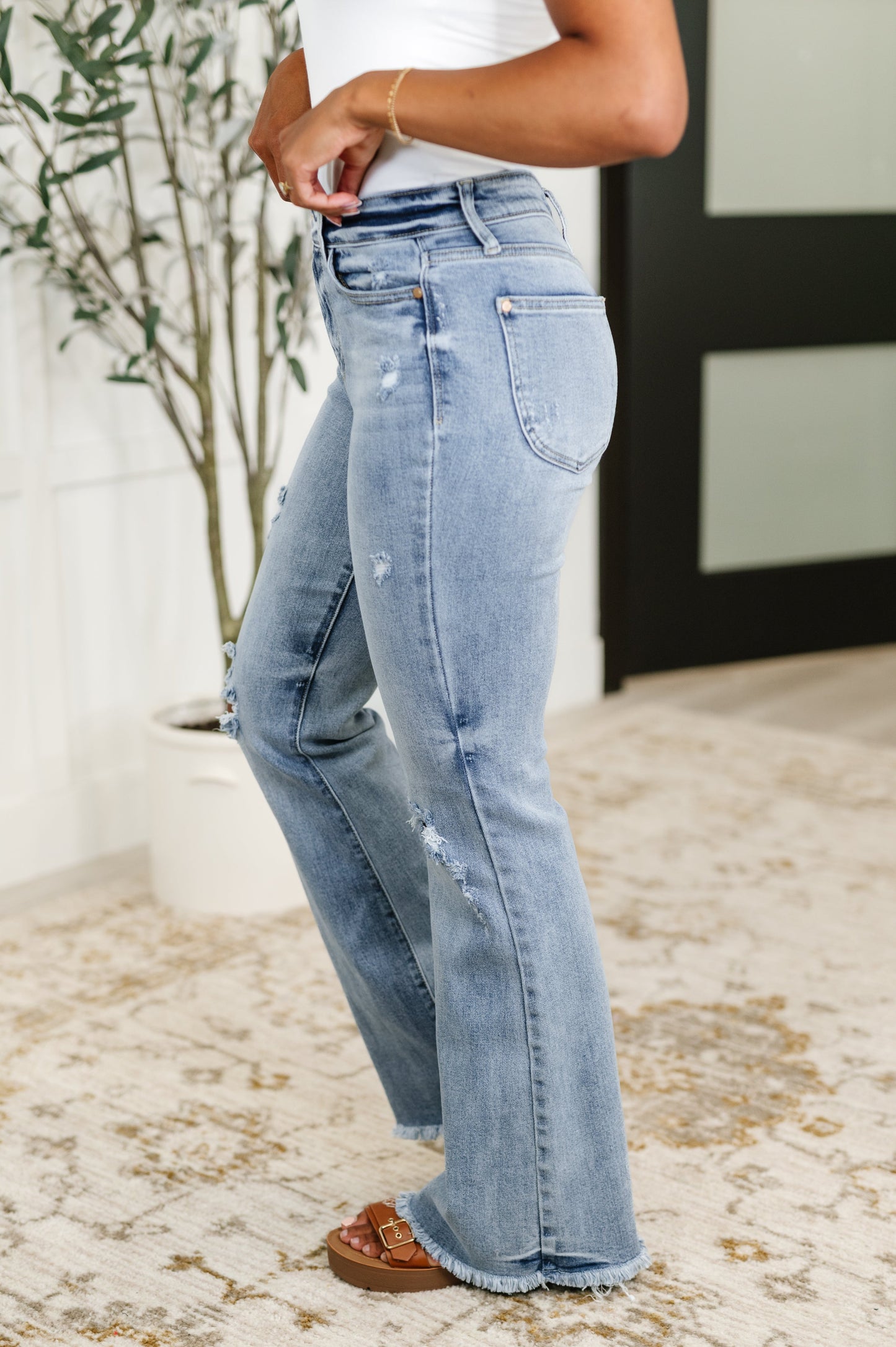 Judy Blue 33" Marlena High Rise Shield Pocket Flare Jeans