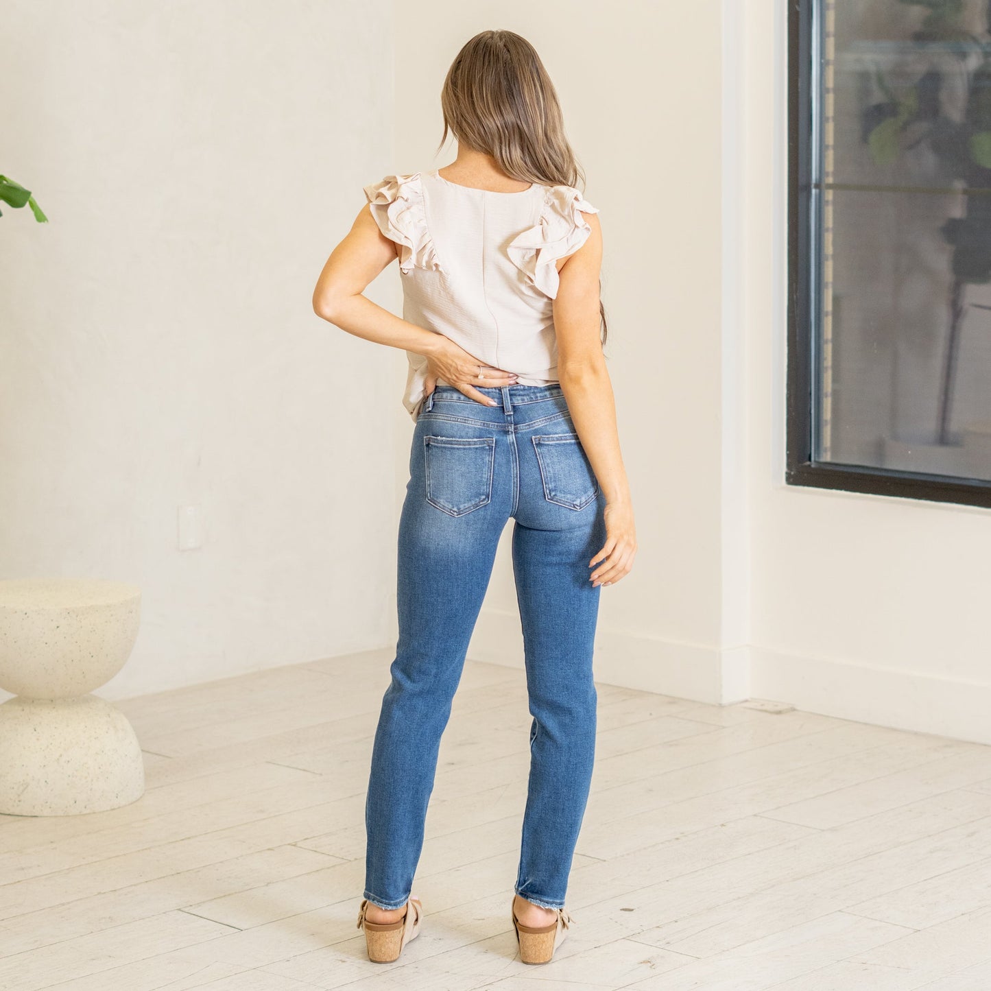 RISEN 30" Mid Rise Tapered Jeans