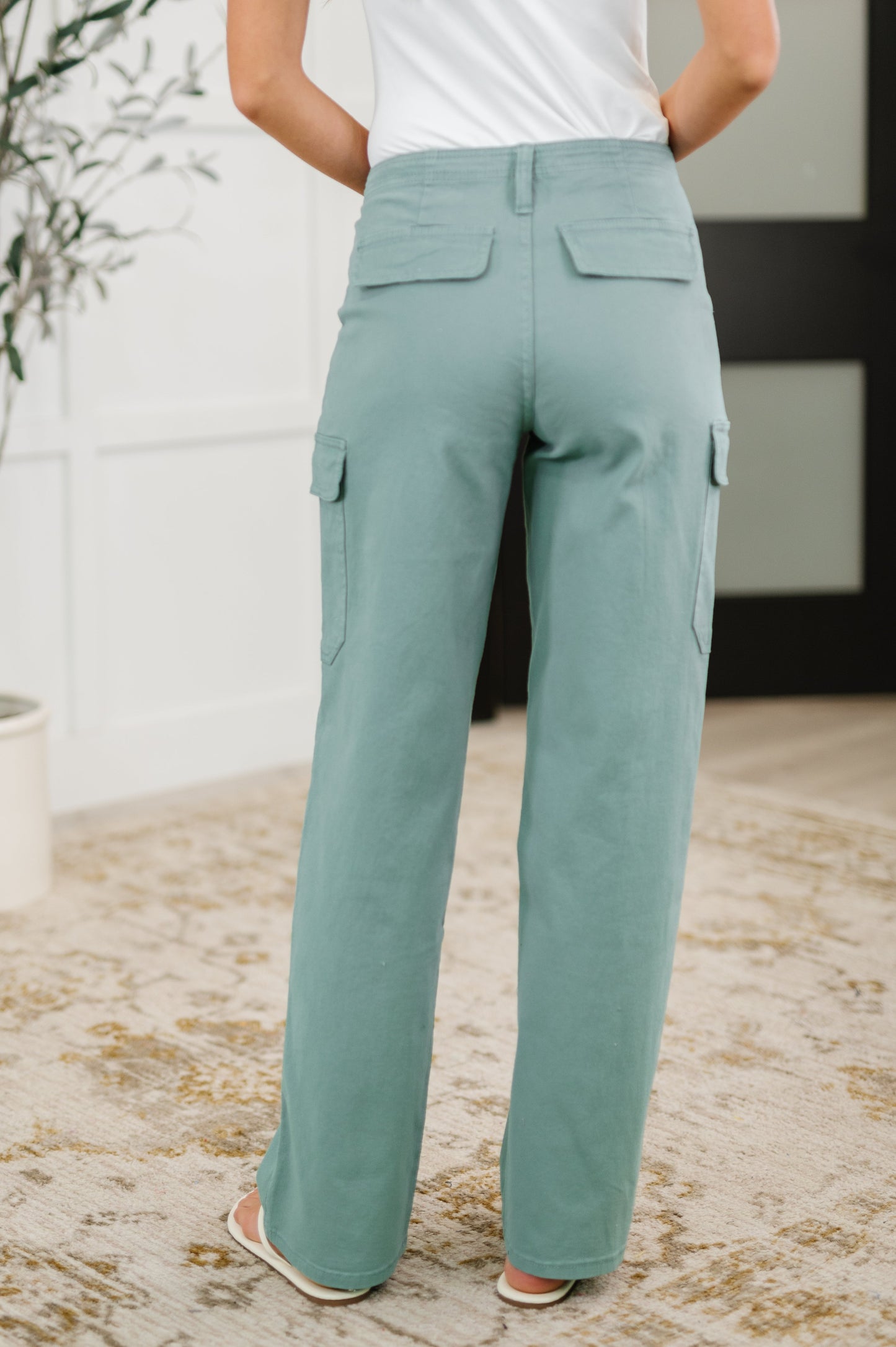 Pocket the Attitude Cargo Pants in Sea Glass