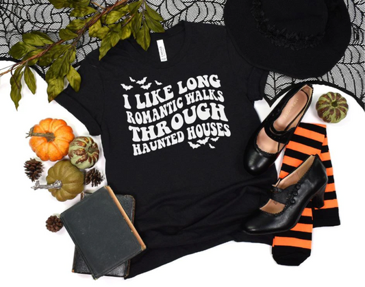 PREORDER: LONG WALKS THROUGH HAUNTED HOUSES GRAPHIC TEE