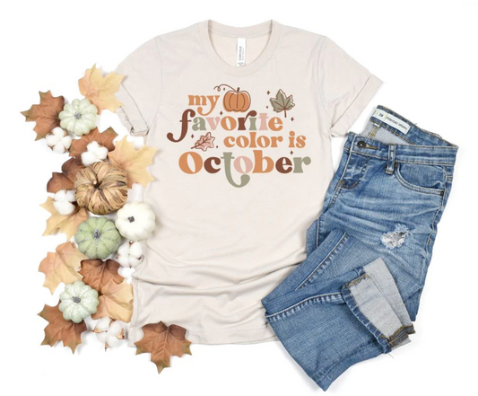 PREORDER: MY FAVORITE OCTOBER GRAPHIC TEE