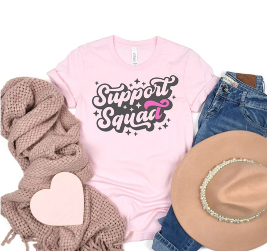 Support Squad Tee In Pink