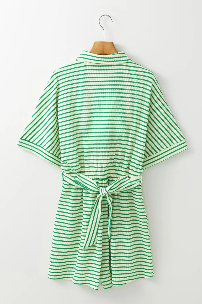 Comfort Me Striped Romper