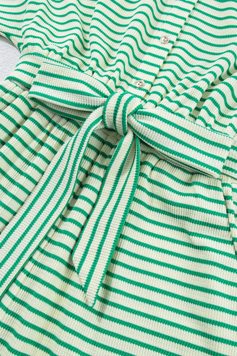 Comfort Me Striped Romper