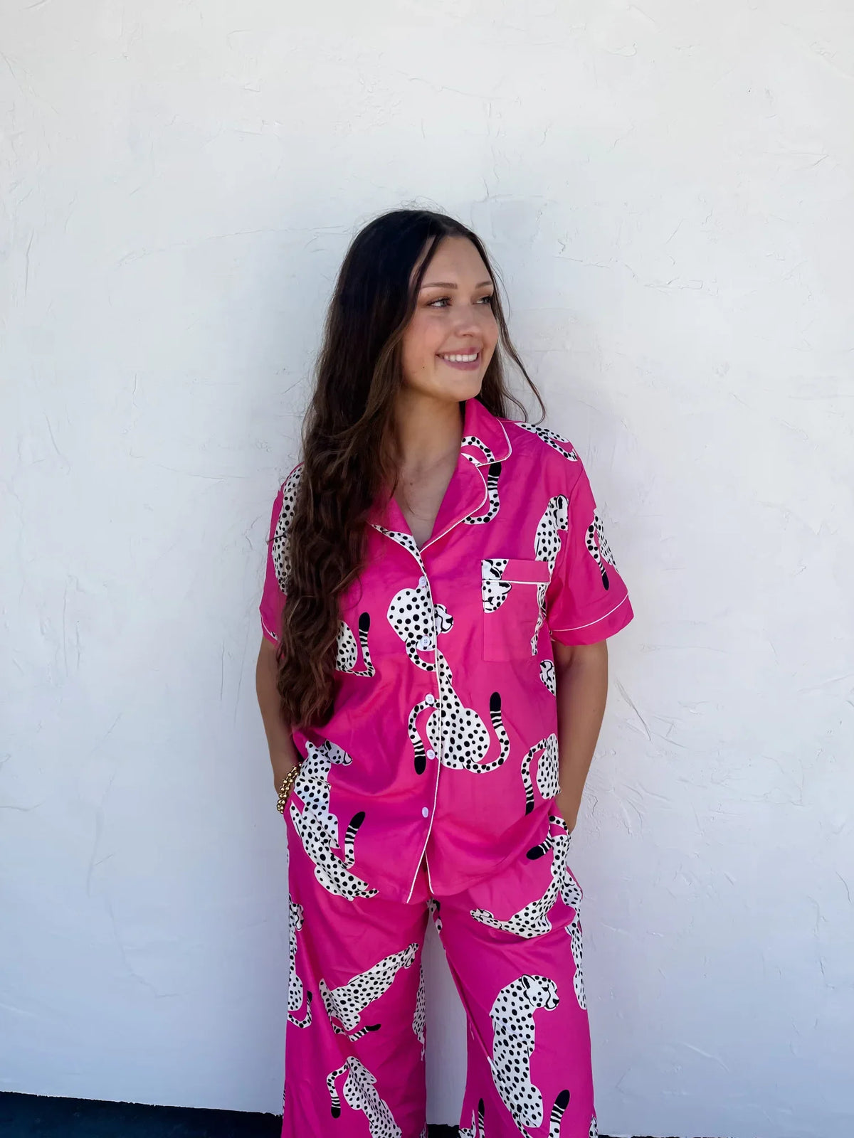 Luxe Lounge Sets in Pink Leopard