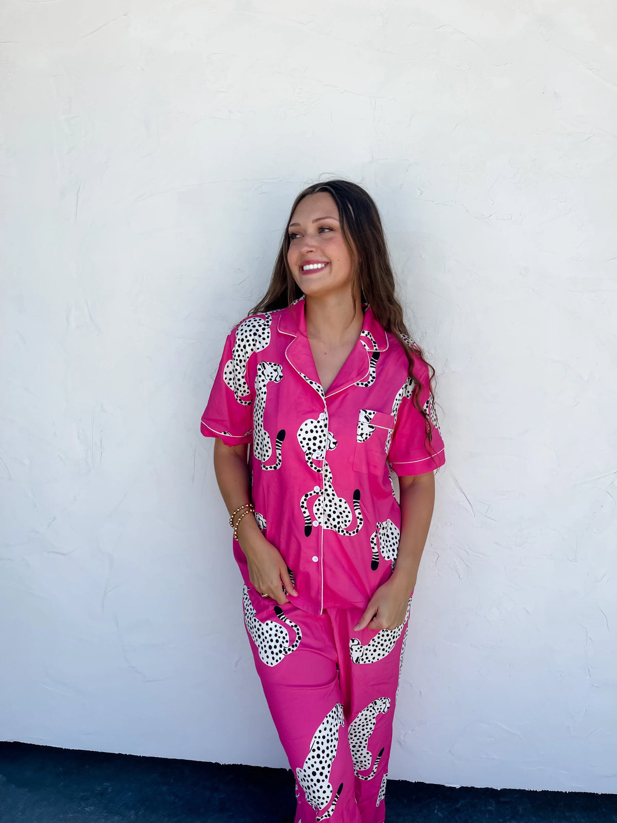 Luxe Lounge Sets in Pink Leopard