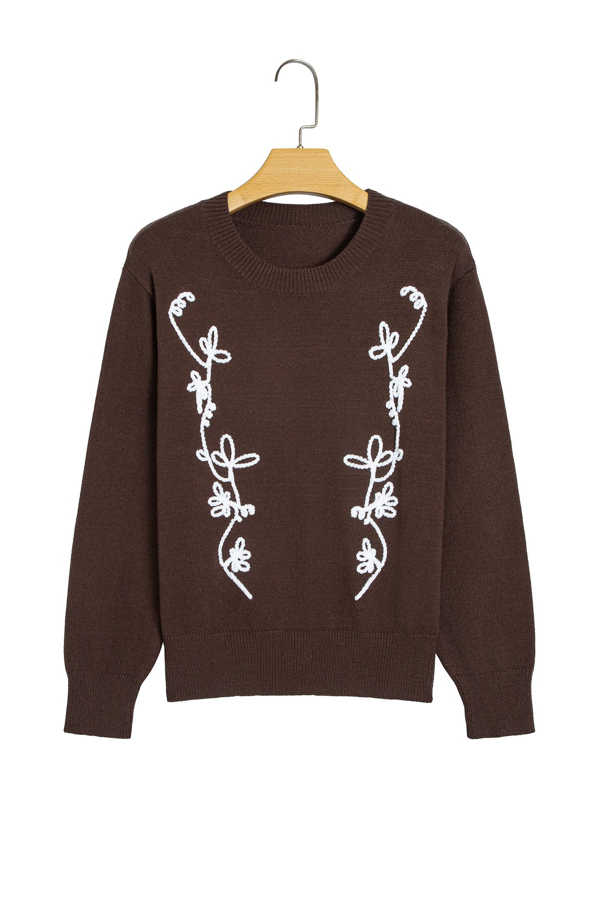 Embroidered Casual Sweater