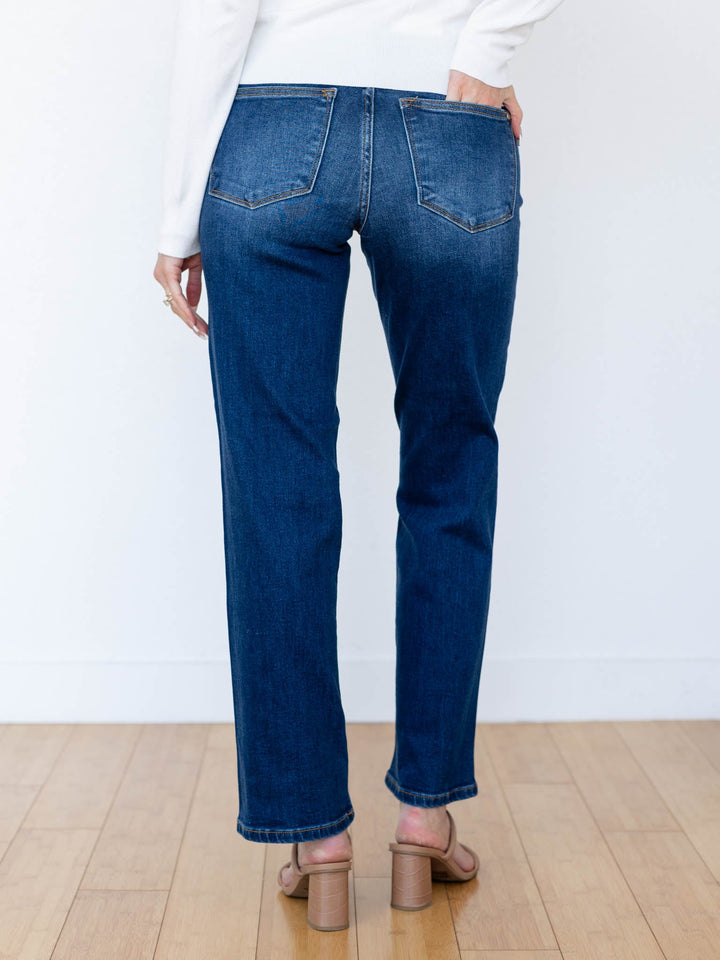 Judy Blue Twisted Seam Detail Straight Jeans