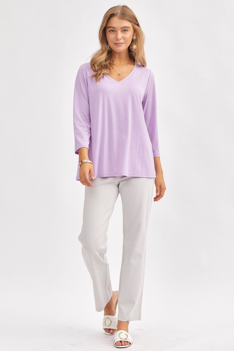 Signature Classic V-Neck Top - 8 Color Options