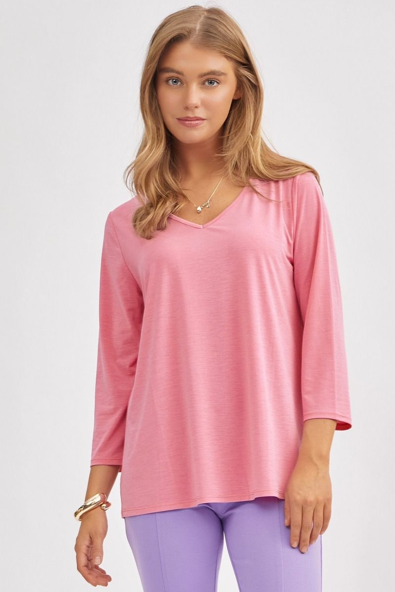 Signature Classic V-Neck Top - 8 Color Options