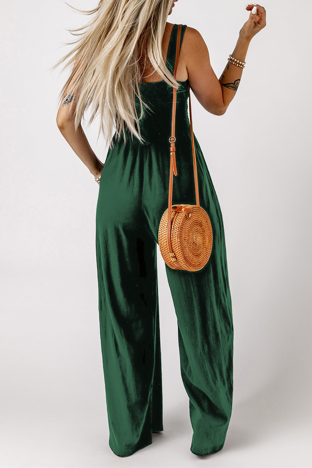 Smocked Top Wide Leg Jumpsuit - 4 Color Options