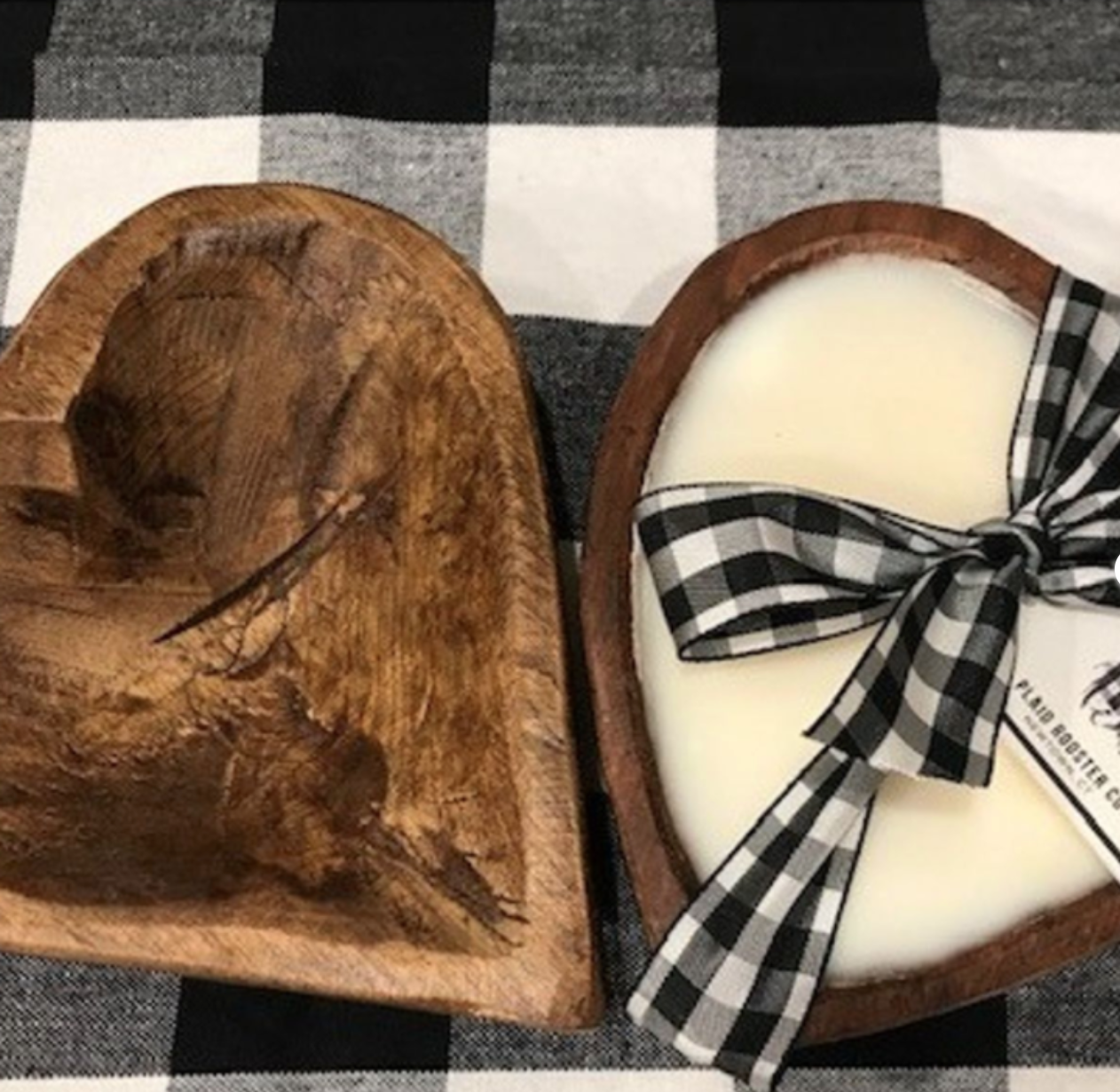 Heart Dough Bowl Candle